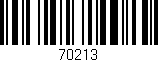 Código de barras (EAN, GTIN, SKU, ISBN): '70213'