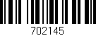 Código de barras (EAN, GTIN, SKU, ISBN): '702145'