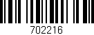 Código de barras (EAN, GTIN, SKU, ISBN): '702216'