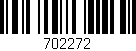 Código de barras (EAN, GTIN, SKU, ISBN): '702272'