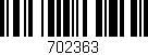 Código de barras (EAN, GTIN, SKU, ISBN): '702363'