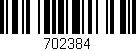 Código de barras (EAN, GTIN, SKU, ISBN): '702384'