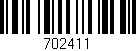 Código de barras (EAN, GTIN, SKU, ISBN): '702411'
