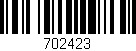 Código de barras (EAN, GTIN, SKU, ISBN): '702423'