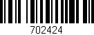 Código de barras (EAN, GTIN, SKU, ISBN): '702424'