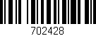 Código de barras (EAN, GTIN, SKU, ISBN): '702428'