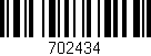 Código de barras (EAN, GTIN, SKU, ISBN): '702434'