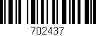 Código de barras (EAN, GTIN, SKU, ISBN): '702437'