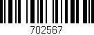 Código de barras (EAN, GTIN, SKU, ISBN): '702567'