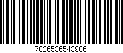 Código de barras (EAN, GTIN, SKU, ISBN): '7026536543906'