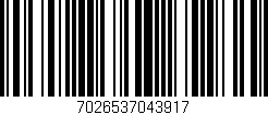 Código de barras (EAN, GTIN, SKU, ISBN): '7026537043917'