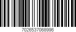 Código de barras (EAN, GTIN, SKU, ISBN): '7026537068996'