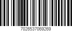 Código de barras (EAN, GTIN, SKU, ISBN): '7026537069269'
