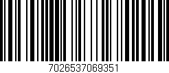 Código de barras (EAN, GTIN, SKU, ISBN): '7026537069351'