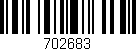 Código de barras (EAN, GTIN, SKU, ISBN): '702683'