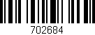 Código de barras (EAN, GTIN, SKU, ISBN): '702684'