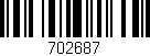 Código de barras (EAN, GTIN, SKU, ISBN): '702687'