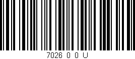 Código de barras (EAN, GTIN, SKU, ISBN): '7026_0_0_U'