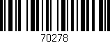 Código de barras (EAN, GTIN, SKU, ISBN): '70278'