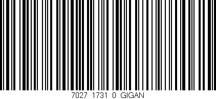 Código de barras (EAN, GTIN, SKU, ISBN): '7027_1731_0_GIGAN'