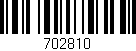 Código de barras (EAN, GTIN, SKU, ISBN): '702810'