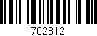 Código de barras (EAN, GTIN, SKU, ISBN): '702812'