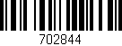 Código de barras (EAN, GTIN, SKU, ISBN): '702844'