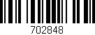 Código de barras (EAN, GTIN, SKU, ISBN): '702848'
