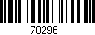 Código de barras (EAN, GTIN, SKU, ISBN): '702961'