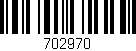 Código de barras (EAN, GTIN, SKU, ISBN): '702970'