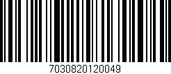 Código de barras (EAN, GTIN, SKU, ISBN): '7030820120049'