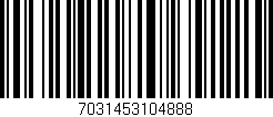 Código de barras (EAN, GTIN, SKU, ISBN): '7031453104888'