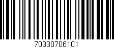 Código de barras (EAN, GTIN, SKU, ISBN): '70330706101'