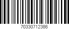 Código de barras (EAN, GTIN, SKU, ISBN): '70330712386'