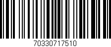 Código de barras (EAN, GTIN, SKU, ISBN): '70330717510'