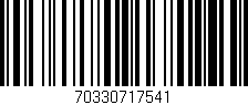 Código de barras (EAN, GTIN, SKU, ISBN): '70330717541'