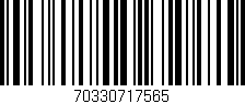 Código de barras (EAN, GTIN, SKU, ISBN): '70330717565'