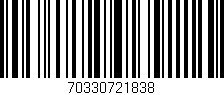 Código de barras (EAN, GTIN, SKU, ISBN): '70330721838'
