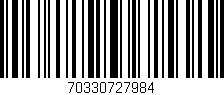 Código de barras (EAN, GTIN, SKU, ISBN): '70330727984'