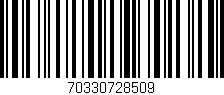 Código de barras (EAN, GTIN, SKU, ISBN): '70330728509'
