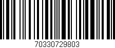 Código de barras (EAN, GTIN, SKU, ISBN): '70330729803'