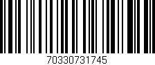Código de barras (EAN, GTIN, SKU, ISBN): '70330731745'