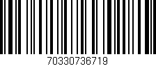 Código de barras (EAN, GTIN, SKU, ISBN): '70330736719'