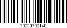 Código de barras (EAN, GTIN, SKU, ISBN): '70330738140'