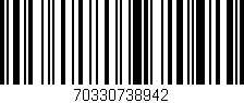Código de barras (EAN, GTIN, SKU, ISBN): '70330738942'