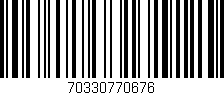 Código de barras (EAN, GTIN, SKU, ISBN): '70330770676'
