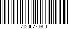 Código de barras (EAN, GTIN, SKU, ISBN): '70330770690'
