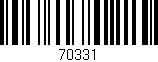 Código de barras (EAN, GTIN, SKU, ISBN): '70331'