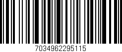 Código de barras (EAN, GTIN, SKU, ISBN): '7034962295115'