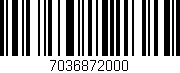 Código de barras (EAN, GTIN, SKU, ISBN): '7036872000'